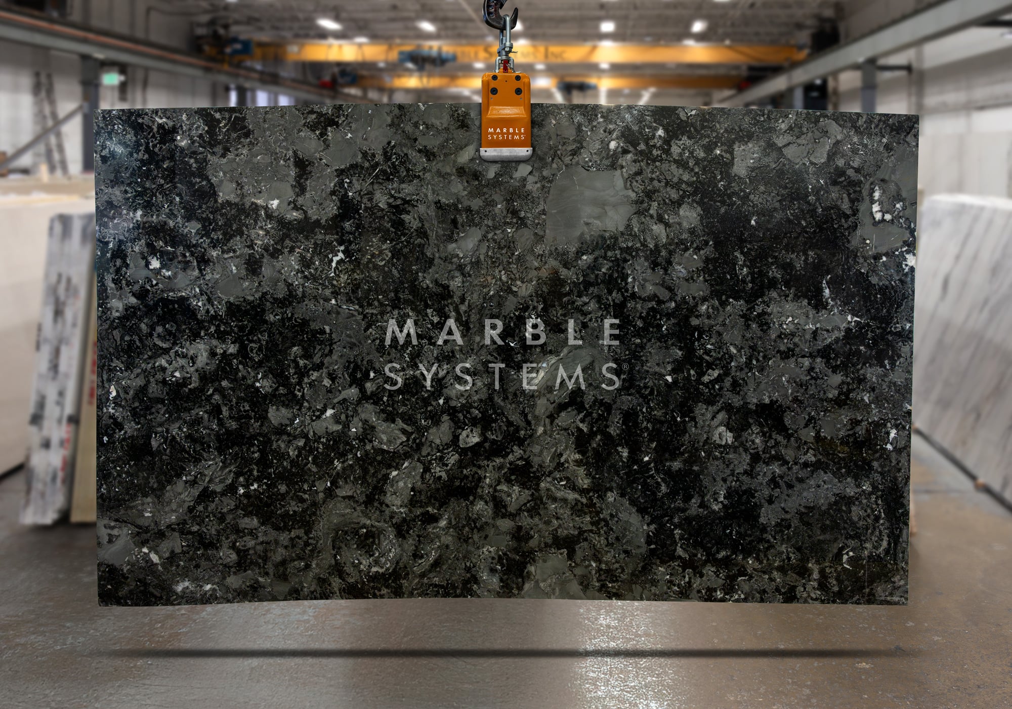 Calacatta Black Polished Marble Slab - Premium product showcase